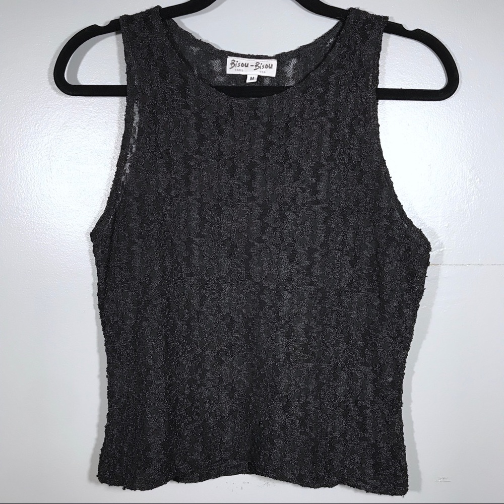 Last chance Vintage Bisou-Bisou textured shirt